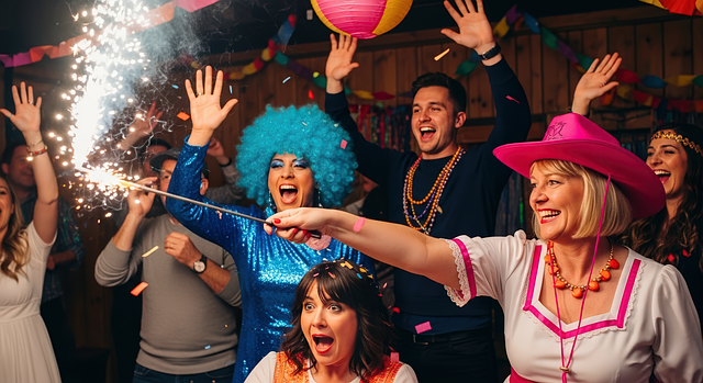 따봉공장의 팔로워 증대 서비스, 어떻게 도움이 되는가? - festival, boom, dance party, friends, festive atmosphere, joy, dance, disguise, good mood, h