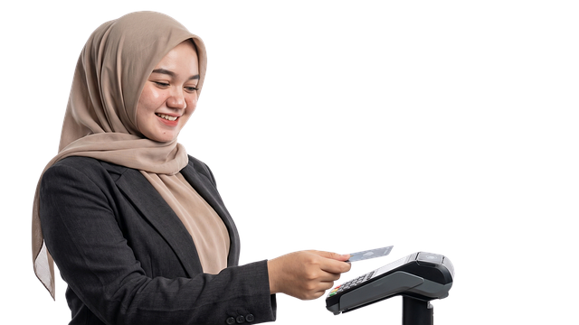 구독자 1만명 이상 채널을 위한 유튜브 광고 수익 극대화 3단계 전략 - payment, woman, smile, hijab, business, office attire, businesswoman, modern, techno